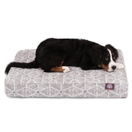 MAJESTIC PET Gray Charlie Medium Orthopedic Memory Foam Rectangle Dog Bed 78899551480